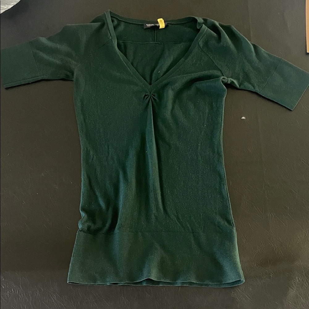 Banana Republic Deep Green Short Sleeve Top